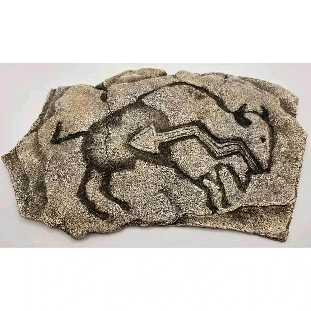 Mayan Aztec Style Petroglyph Wall Plaque Primitive Cave Art Decor 11